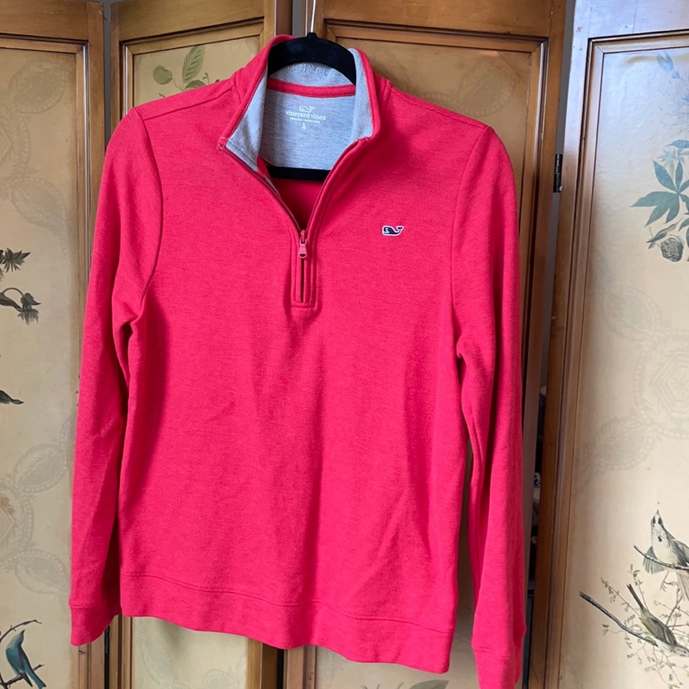 Vineyard Vines boys pique ling sleeve zip pullover